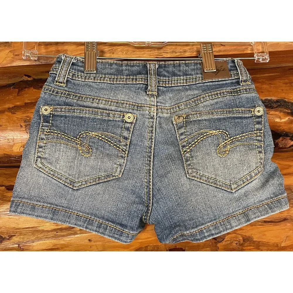 Justice Blue Jean Shorts Girls Size‎ 10s